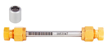BTEX Monitoring Tube, 1/4" x 3.5", Inert Treated SS, Carbopack X 40/60, Conditioned, with Brass Compression Caps, Includes 1 Diffusive Sampling Cap, For Fenceline Monitoring, EPA Method 325, Minimum Order Quantity of 10