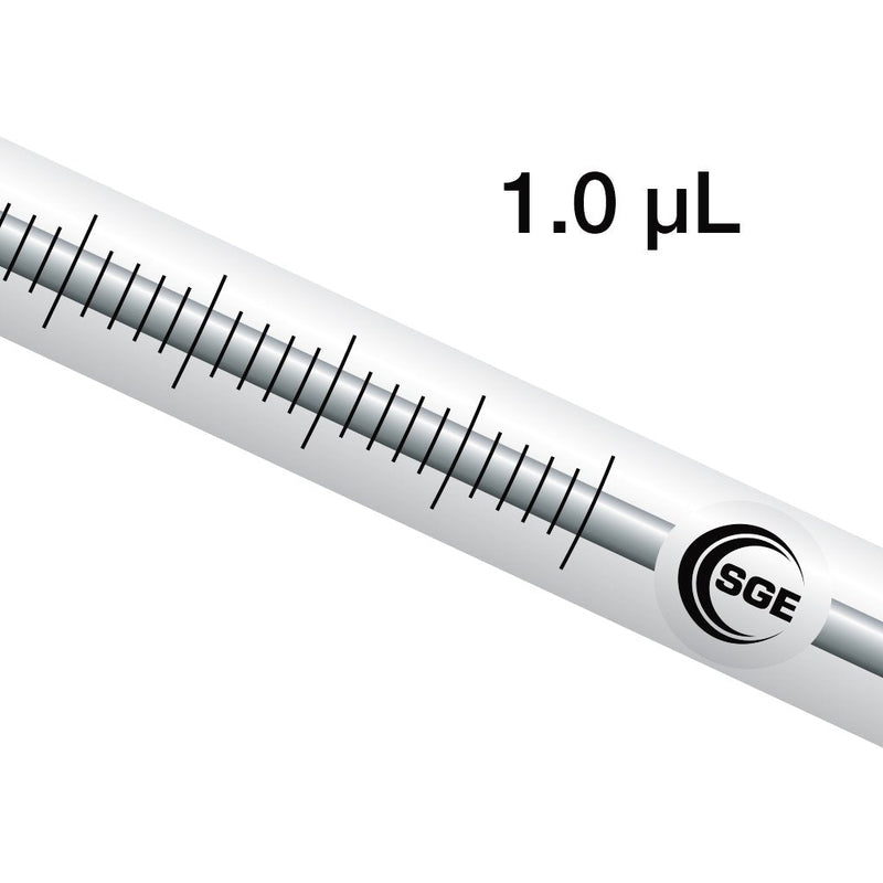 NanoVolume Syringe, SGE, 1.0 µL, 23 Gauge, 0.63 mm OD x 50 mm, Cone Tipped Needle