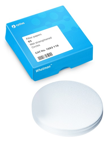 Whatman Grade 93 Qualitative Filter Paper Wet-Strengthened, circle, 110 mm (50 envelopes of 25 circles)