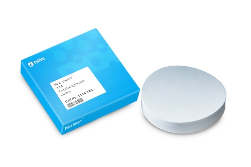 Whatman Grade 114 Qualitative Filter Paper Wet-Strengthened, circle, 125 mm 100/pk