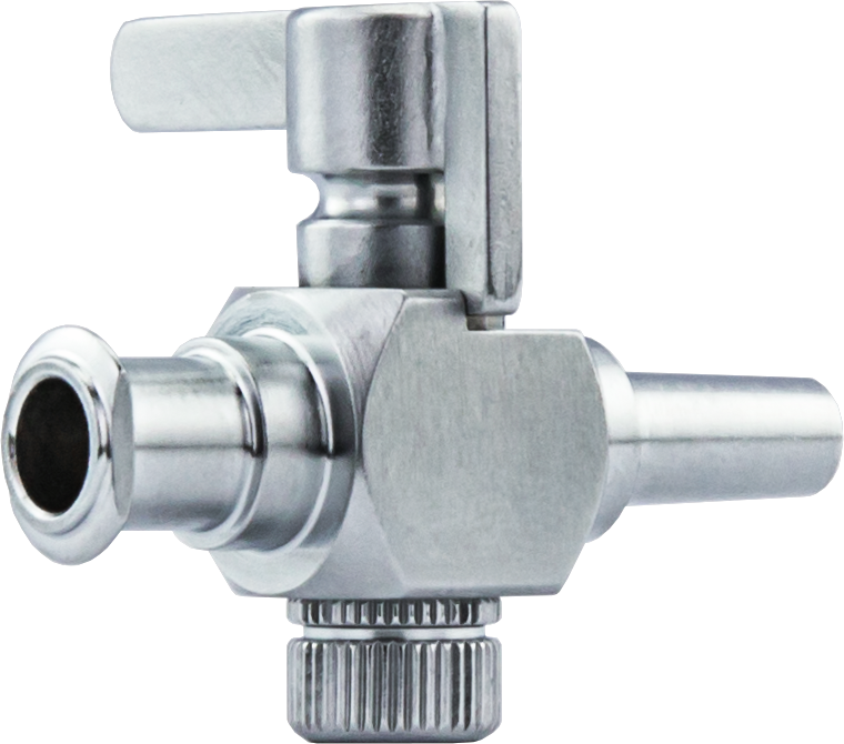 CHROMABOND Stopcocks (Valves), Chrome-plated Brass
