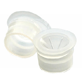 Snap Plug Cap, 15 mm, Conical Natural LDPE, For 15 x 45 mm Shell Vials