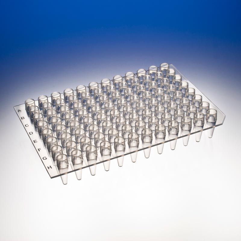 TempPlate® 96-Well PCR Plate, 0.2mL, Chimney Well, Non-Skirted, Natural PP