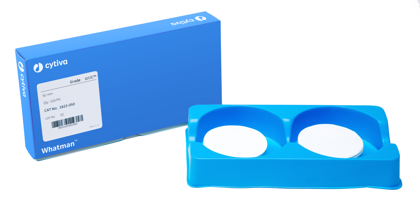 Whatman Grade GF/C Glass Microfiber Filter, 47 mm circles, 100/pk