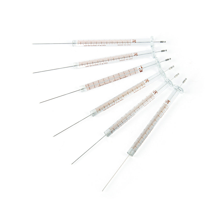 Syringe, Hamilton 701 (10uL/ASN/23s/1.71"/Agilent), Standard Microliter for Agilent Autosampler, 6/pk