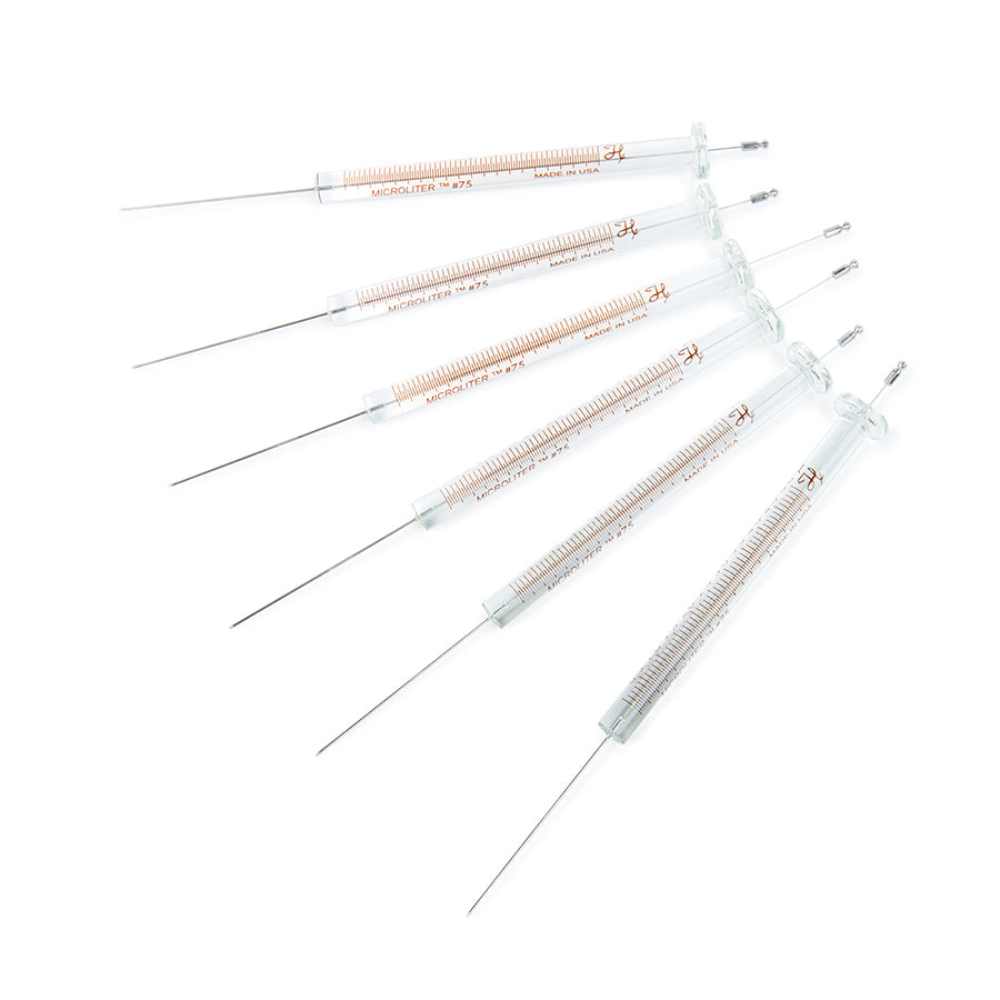 Syringe, Hamilton 75 (5uL/ASN/23s/1.71"/Agilent), Standard Microliter for Agilent Autosampler, 6/pk