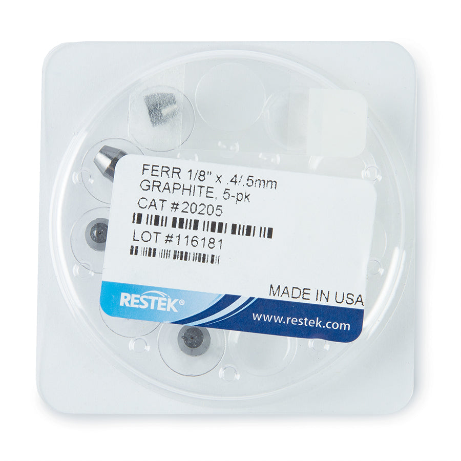 Ferrule, Graphite Reducing, 1/8" to 0.4/0.5 mm, 5/pk