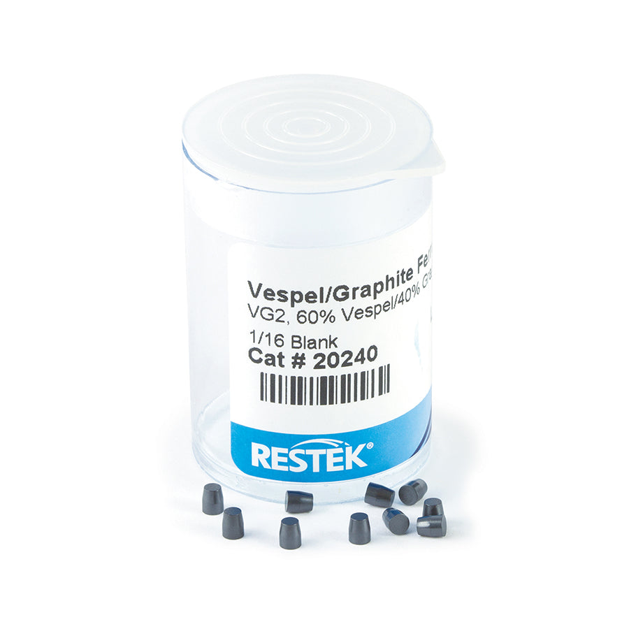 Ferrule, Vespel/Graphite VG2, 60% Vespel/40% Graphite, 1/16" Blank, 10/pk