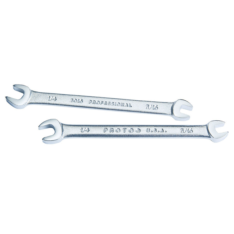 Tool, Wrench, 1/4" X 3/16" Open End, 2-piece set