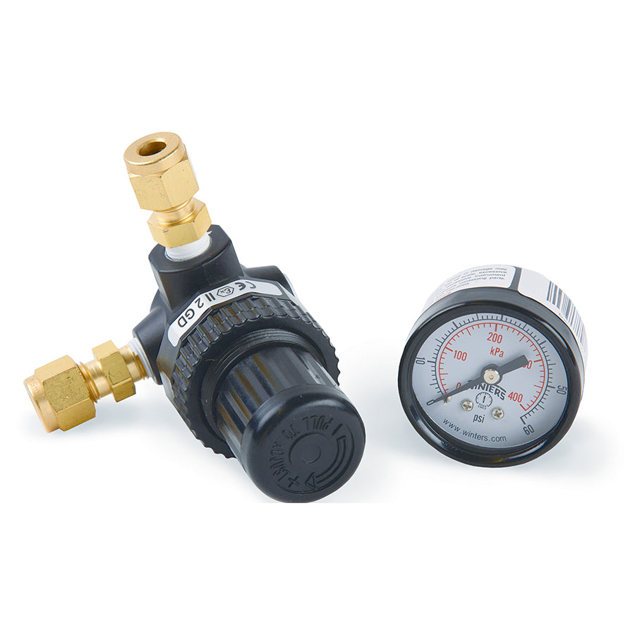Regulator, Minicyl, 1/4" Brass Female Fittings