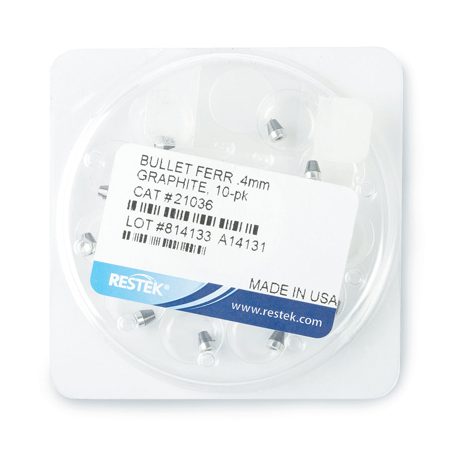 Ferrule, Graphite, Encapsulated 0.4 mm ID, 10/pk