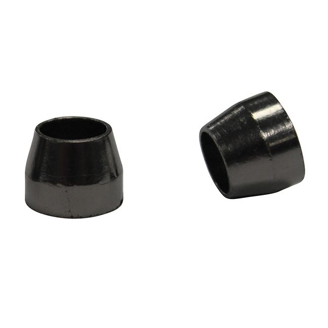 1/4" GC Ferrule 1/4" ID Graphite, 10/pk