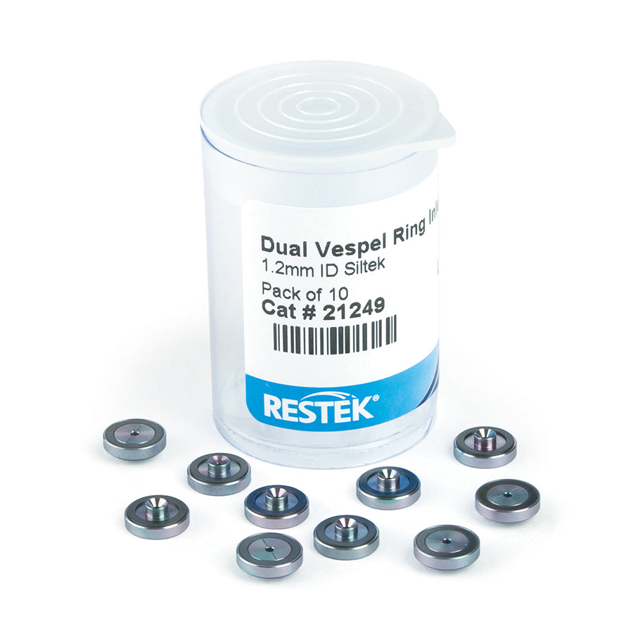 Inlet Seals, 1.2 mm Siltek Dual Vespel Ring, 10/pk