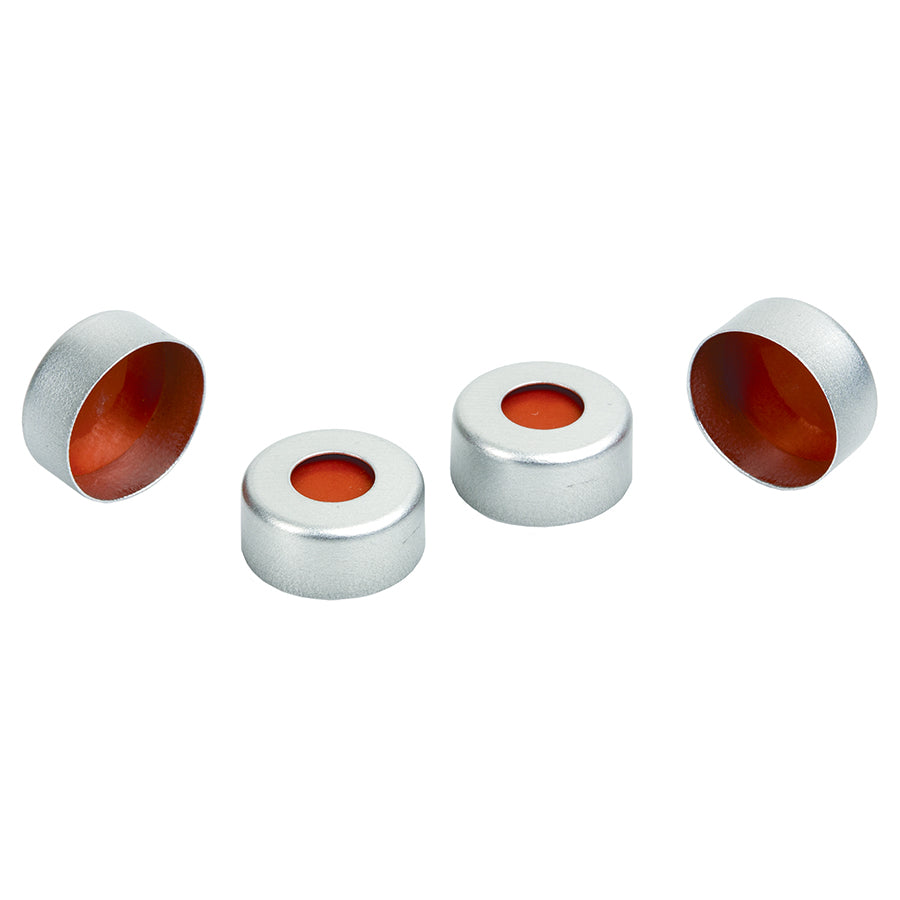 4.0 mL Wisp 48 Aluminum Crimp-Top Seals and PTFE/Butyl Rubber Septa, 1,000/pk