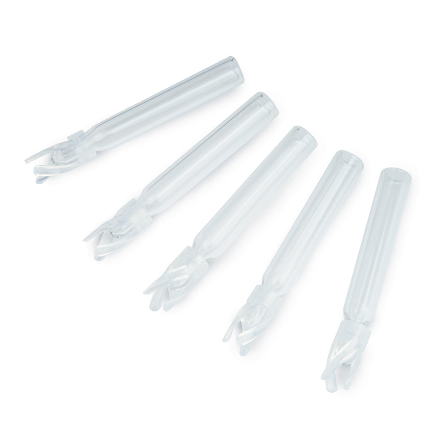 Vial Inserts, 100ul Glass LV w/PP Bottom Spring, 1,000/pk
