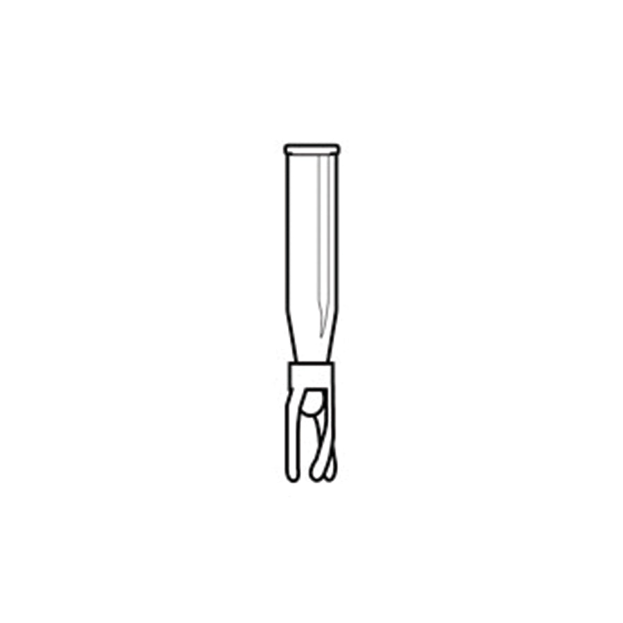 Vial Inserts, 250ul Glass BM w/Bottom Spring, 100/pk