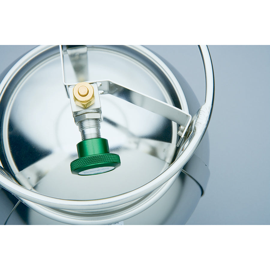 TO-Can Canister, 6 Liter, 1/4" Swagelok SS4H Bellows-Sealed Valve, 2-port only, Stainless Steel only