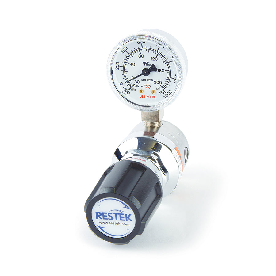 Line Regulator, Chrome-Plated Brass, One Stage, Ultra High Purity, 0-100psig