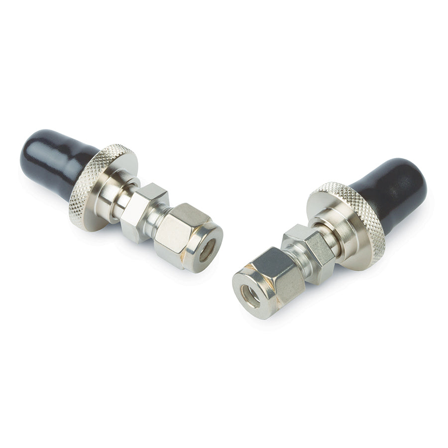 Click-On In-line Super Clean Connectors, 1/4" Stainless Steel, 2/pk