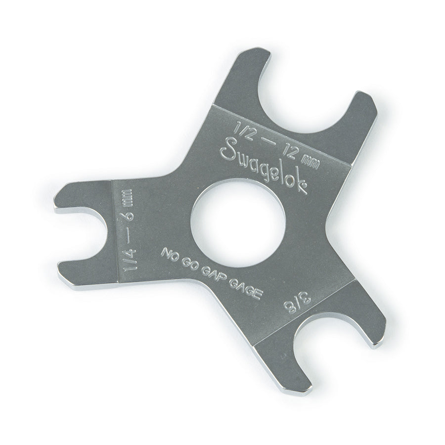 Gap Inspection Gauge, Swagelok compression fitting inspection gauge, 1/4", 3/8", 1/2" compression fittings