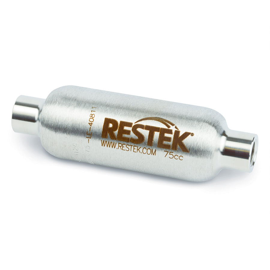 Sample Cylinder, Uncoated, 75cc, 1800psig, 304L SS, 1/4" Female NPT Threads