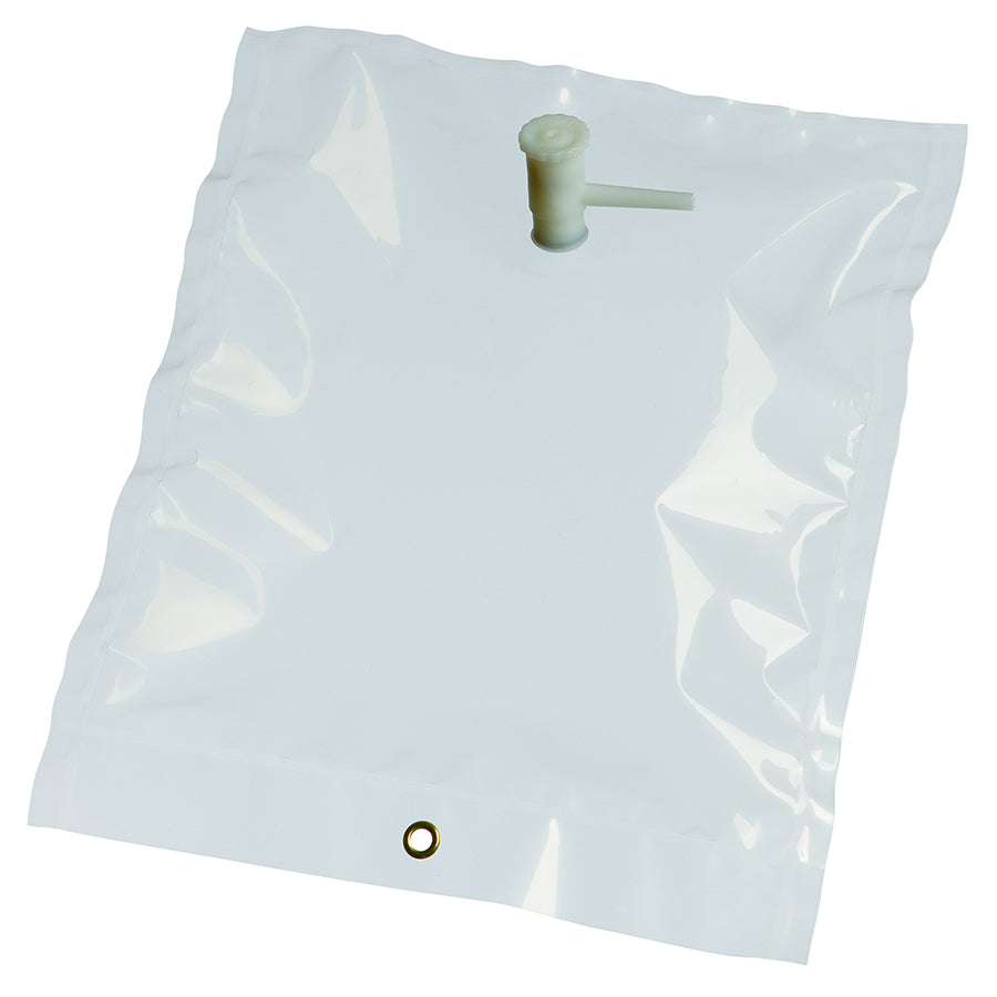 Gas Sampling Bag, ALTEF, 5L, 12"x12" w/polypropylene combo valve & septum, 1 eyelet, 10/pk