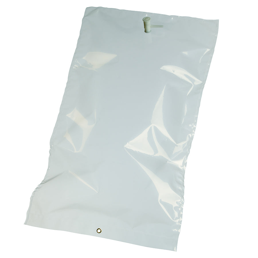 Gas Sampling Bag, ALTEF, 10L, 12"x22" w/polypropylene combo valve & septum, 1 eyelet, 10/pk