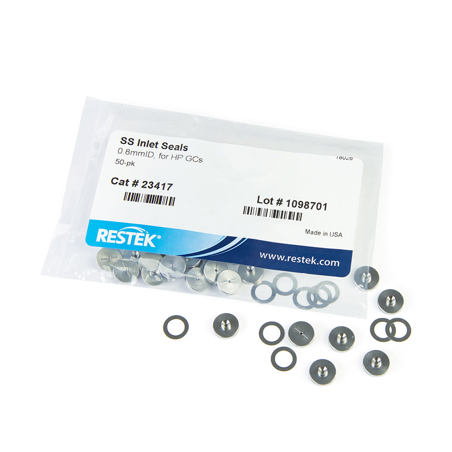 Inlet Seals, 0.8 mm Stainless Steel For Agilent GCs, 50/pk