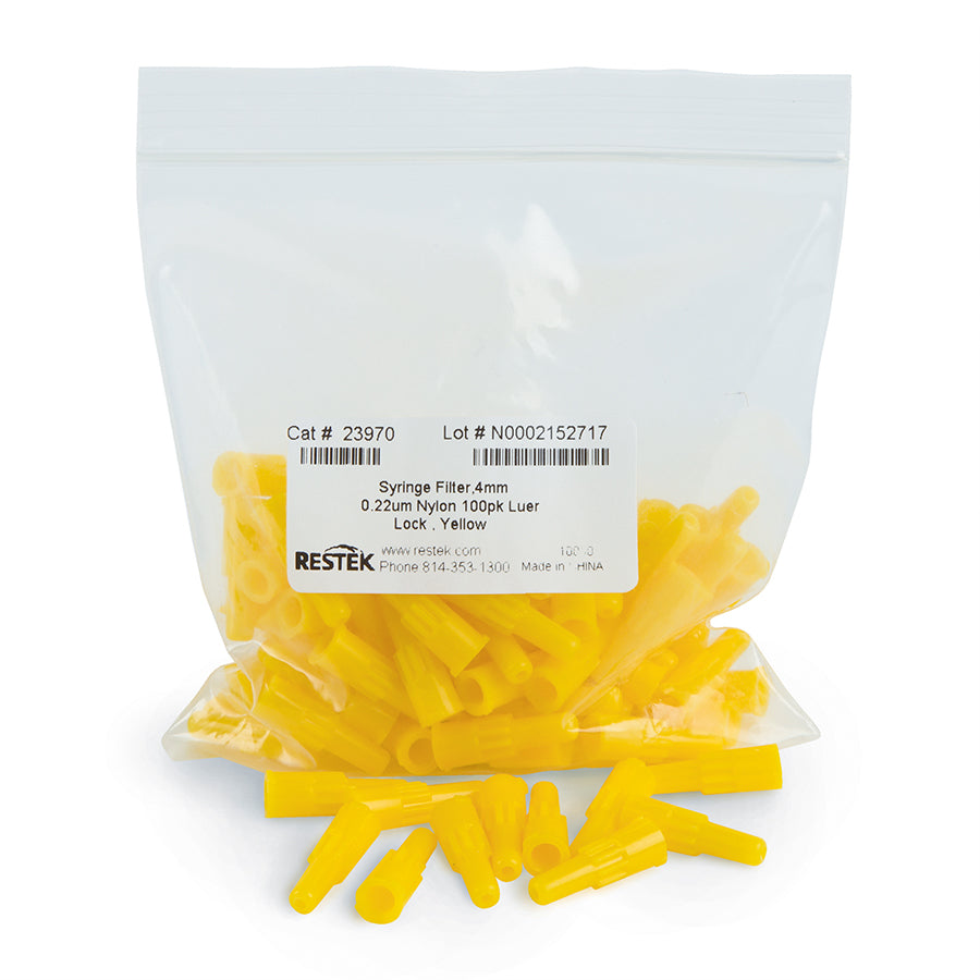 4 mm Syringe Filter, 0.22um, Nylon, yellow, 100/pk