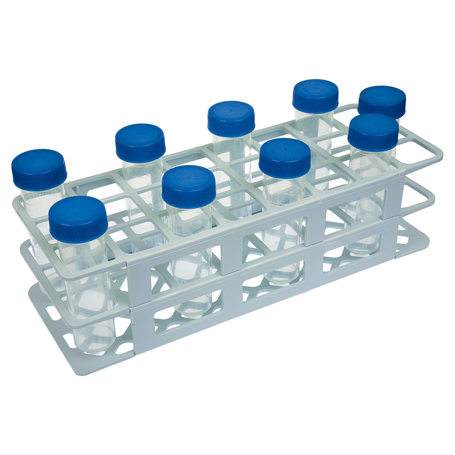 Q-sep Tube Rack for 50mL Centrifuge Tube, Holds 24, Polypropylene, White