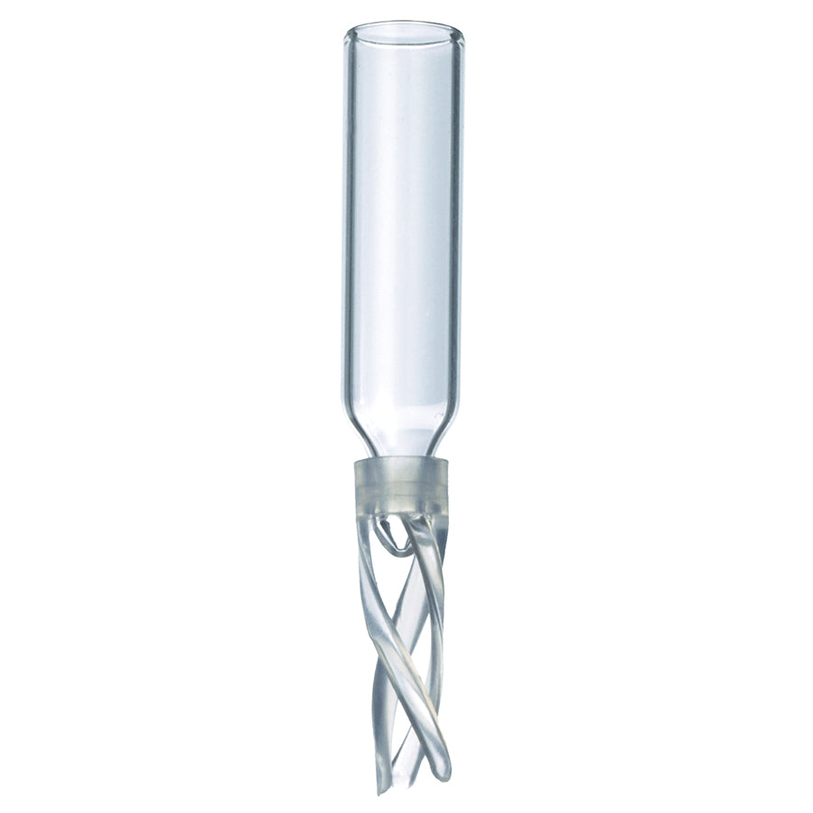Vial Inserts, 50ul Glass w/Big Mouth Bottom Spring, For LO Crimp & Seal, 100/pk