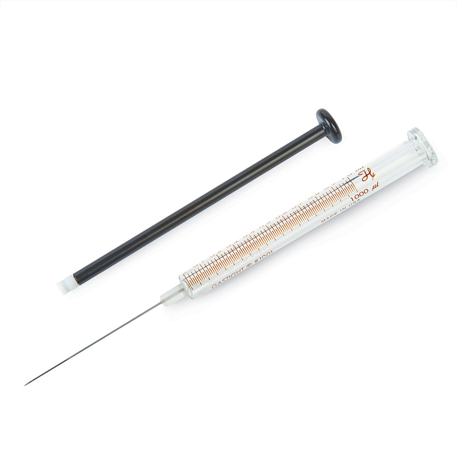 Syringe, Hamilton 1001 (1mL/LTN/22/2"/2pt), PTFE Tip, Gas-Tight
