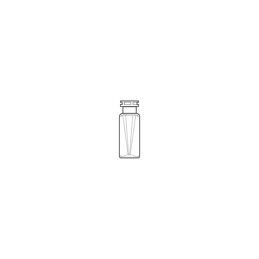 2.0 mL Crimp-Top Plastic Vial with 100 μL Polypropylene Insert, 100/pk