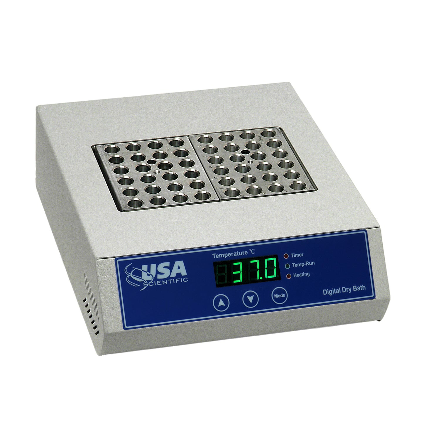 Thermal-Lok Two Block Position Dry Heat Bath with Two 1.5/2.0 mL Blocks, Digital Display, 5C Above Ambient To 150C, 1-999 Minute Timer