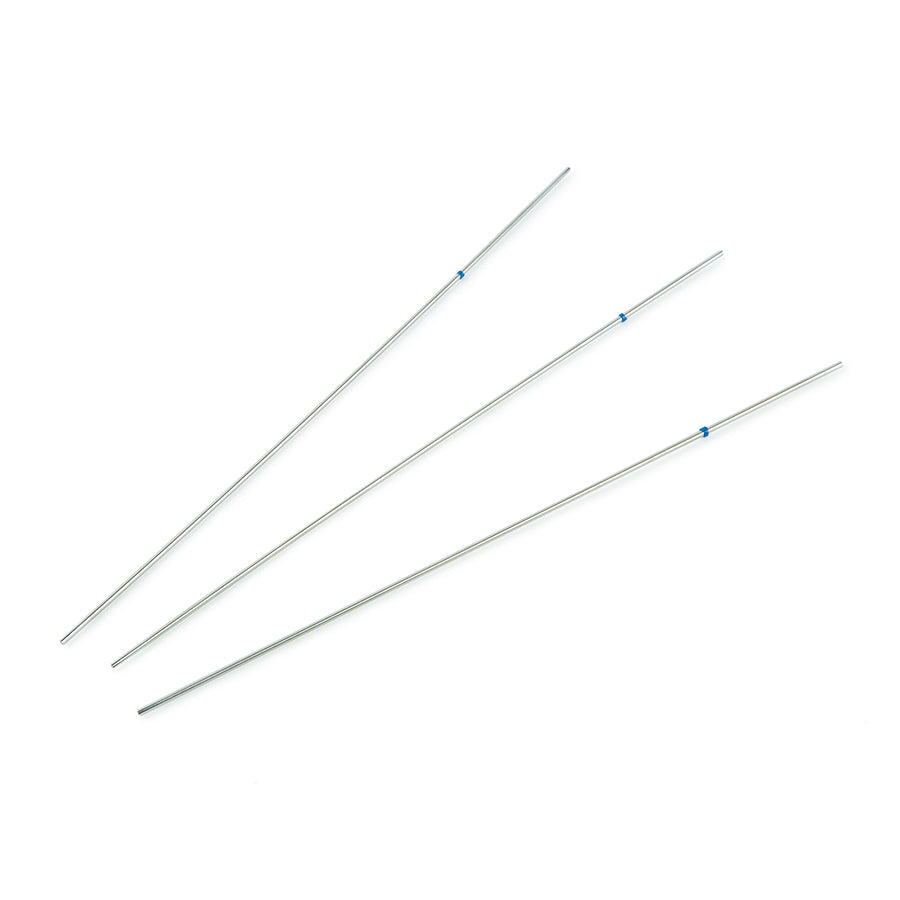 Capillary Tubing, SS, 1/16"OD x 0.01 ID x 20cm L, blue, 3/pk