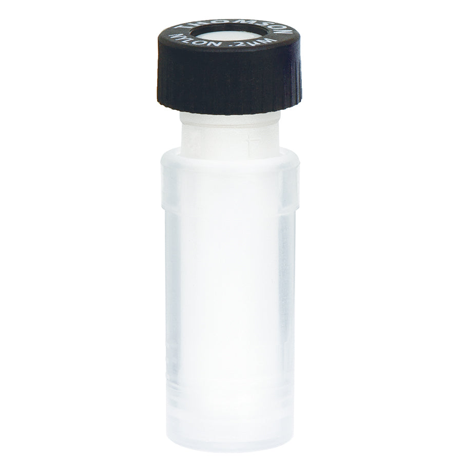 Filter Vials, 0.2um Nylon w/standard cap, Thomson SINGLE StEP nano, Black Cap, 100/pk