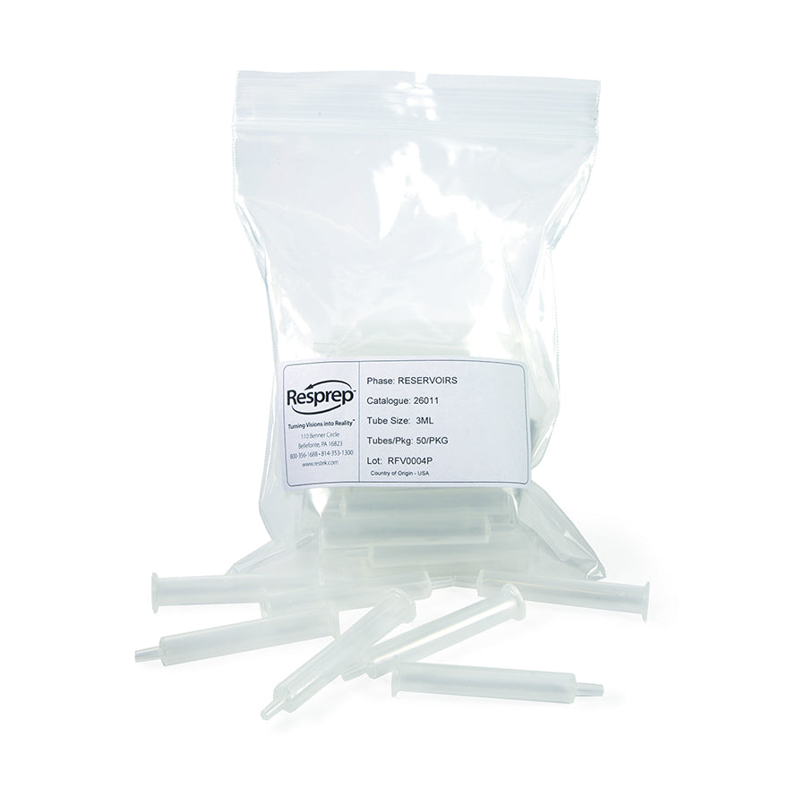 SPE Empty Tubes, 3mL, polypropylene, 50/pk