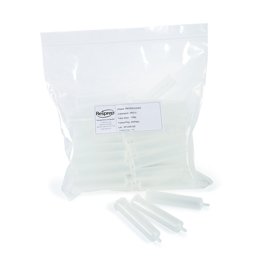 SPE Empty Tubes, 15mL, polypropylene, 50/pk