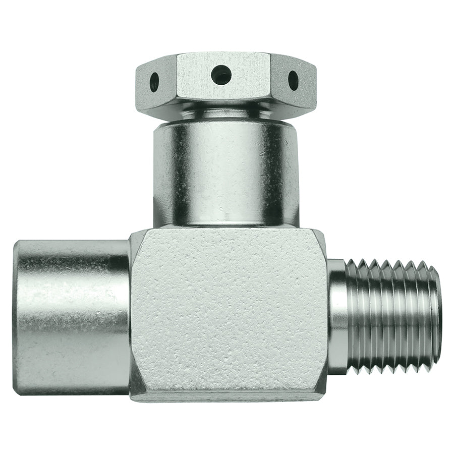 Rupture Disk Tee, 1/4" Male NPT x 1/4" Female NPT, 2850psig DOT pressure rating, Stainless Steel