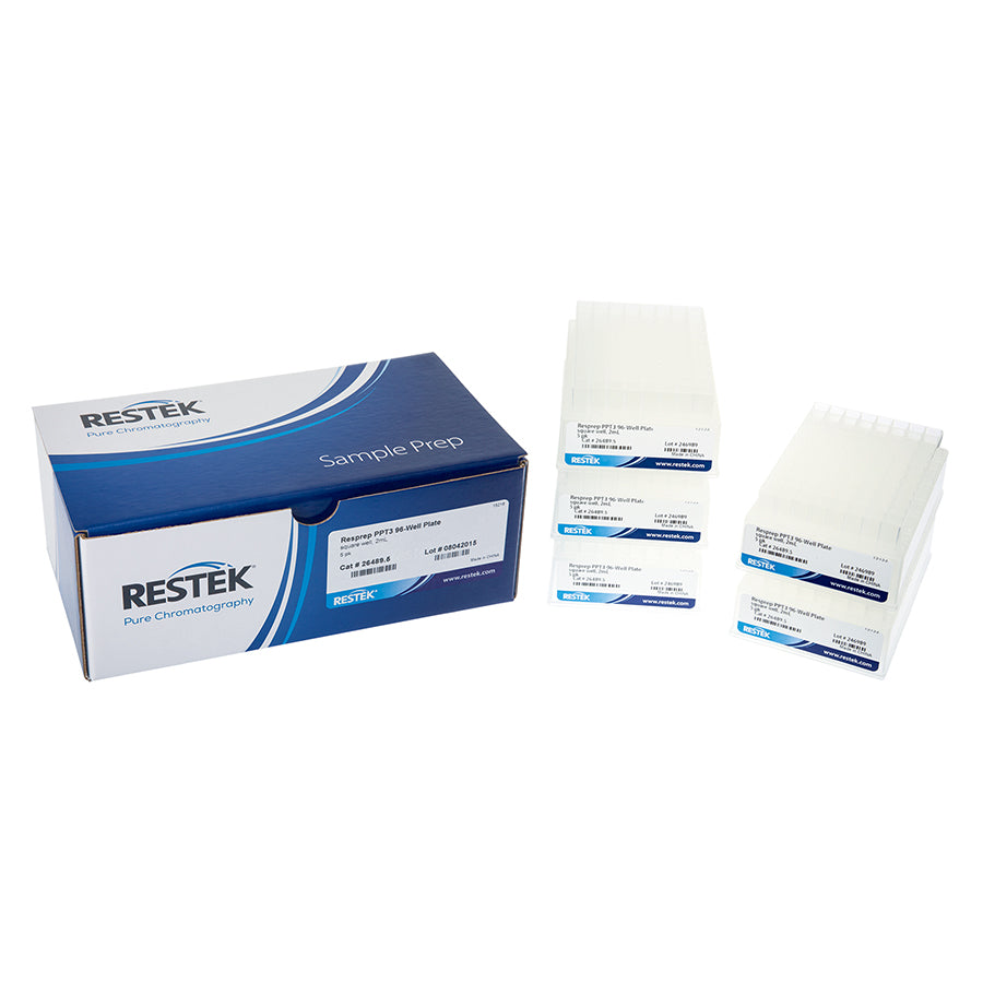Resprep PPT3 96-Well Plate, square well, 2 mL, 5/pk