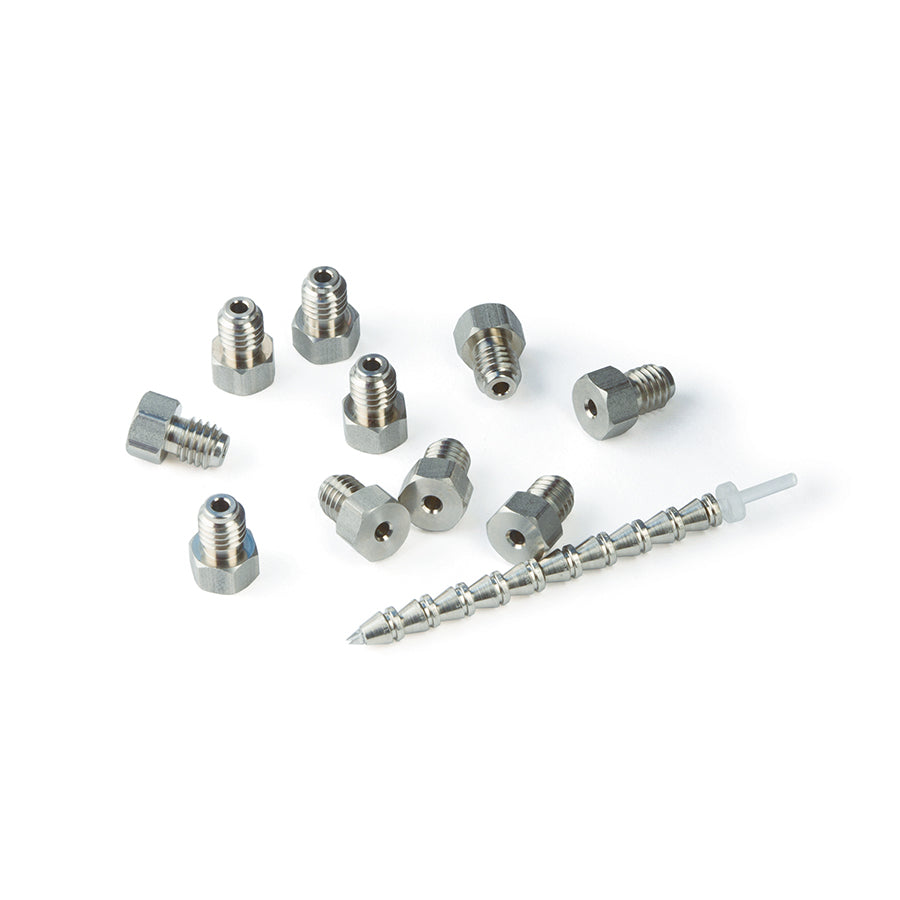 1/16" SS Fitting, Front and Back Ferrules, Similar to Agilent #5062-2418, 10/pk