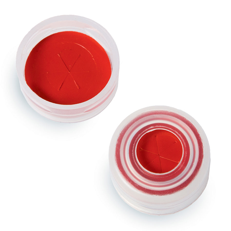 Snap Top Vial Caps, 11 mm, Clear, PTFE/Silicone/PTFE with Starburst, 1, 000/pk