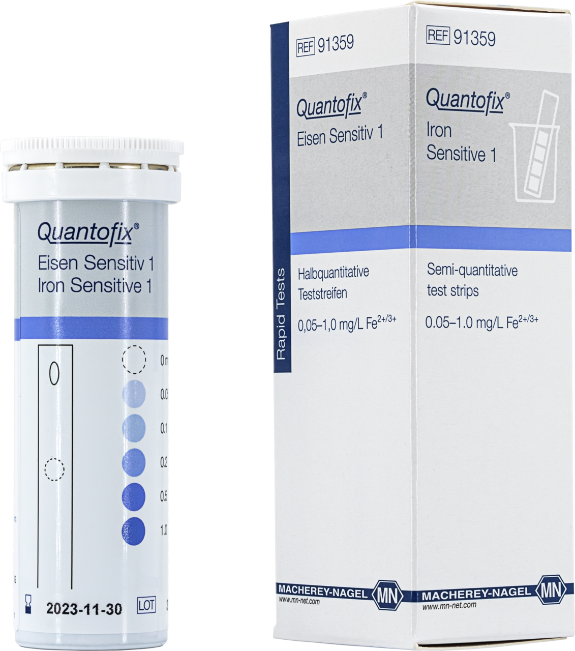 Semi-quantitative Test Strips QUANTOFIX Iron Sensitive 1, 100/pk