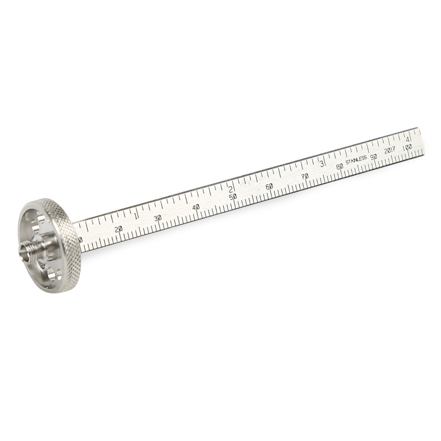 Finger-Tight Column Installation Gauge with Shimadzu-Style GC Inlet Fitting