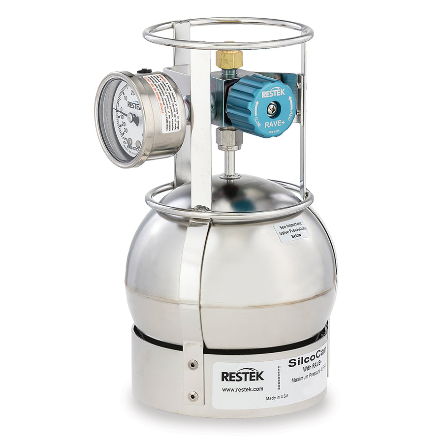 SilcoCan Canister  1L  with 3-Port Siltek-Treated RAVE+  with Gauge