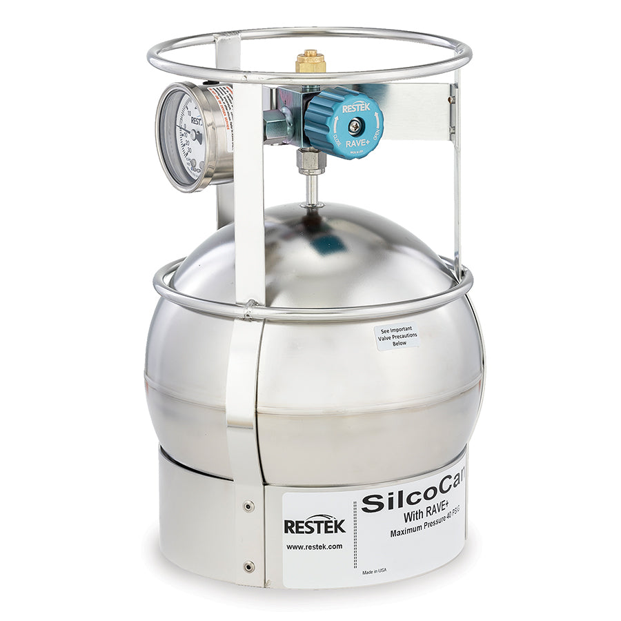 SilcoCan Canister  3L  with 3-Port Siltek-Treated RAVE+  with Gauge