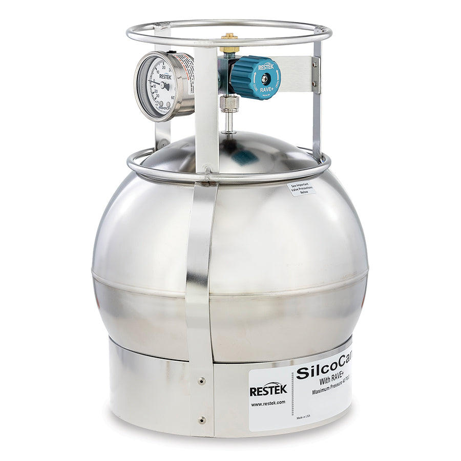 SilcoCan Canister 6L with 3-Port Siltek-Treated RAVE+ with Gauge