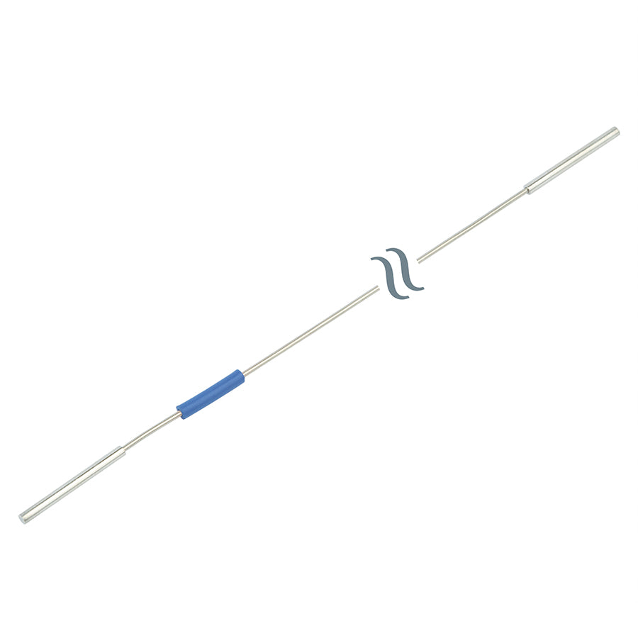 SS Tubing, 1/32" OD, w/1/16" Ends, 0.010" ID, blue, 700 mm, ea.