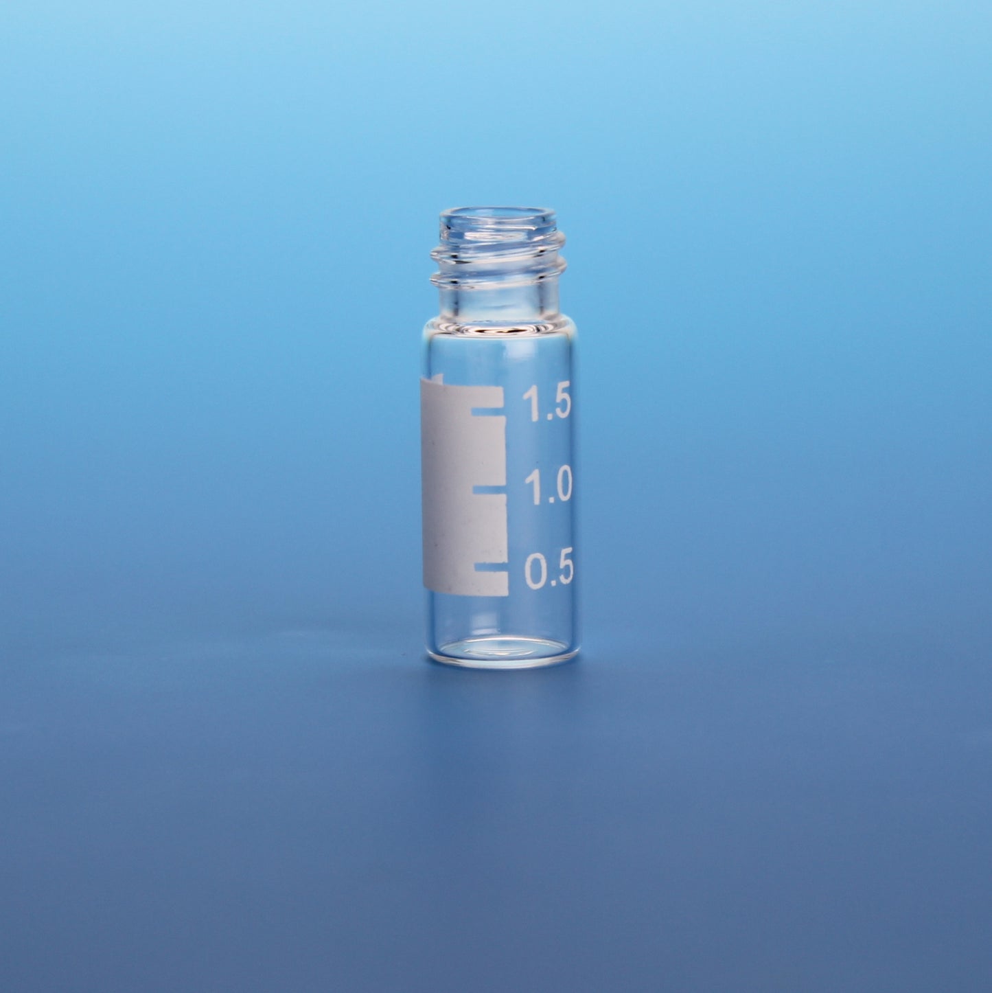 Vial, Screw Thread, 2mL, 12x32mm Clear Glass, 10-425, with White Graduated Spot, 10 Pkgs. Of 100 (Case Of 1000)
