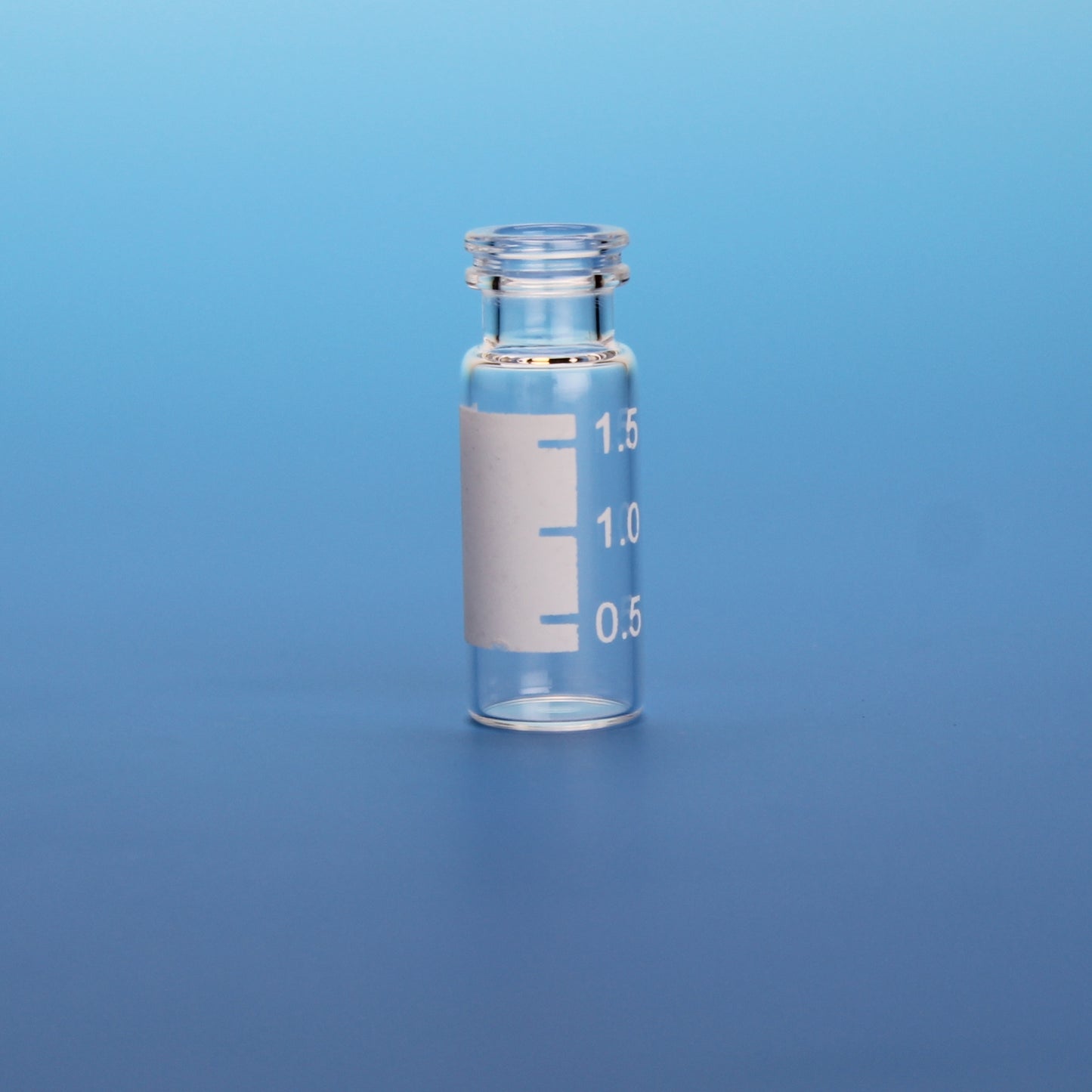 Vial, Crimp/Snap Ring, 2 mL, 12 x 32 mm, Wide ID, Clear Glass, with White Graduated Spot, 11 mm, 10 Pkgs. Of 100 (Case Of 1000)